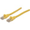 Patch Cord Cat5e Utp 1.0M Żółty 100 Miedź