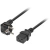 KABEL ZASILAJĄCY (SERWEROWY) CEE 7/7 IEC 320 C19 16A 1.8M WTYCZKA KĄTOWA VDE Lanberg