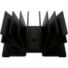 Extruded heatsink, (L x W x H) 37.5 x 54 x 22.5 mm, 5.5 to 3.6 K/W, black anodized, SK 65 37,5 SA 1 X M3