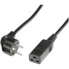 Roline 19.08.1552 Power Cable 2m Black Earthing Plug to IEC 320-C19 Socket
