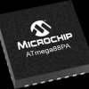 AVR microcontroller, 8 bit, 20 MHz, VFQFN-32, ATMEGA88PA-MU