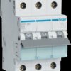 MBN316 Circuit breaker, 3-pole, 6 kA, B characteristic, 16 A, 3 modules