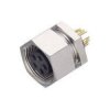 Binder 09-0098-00-05 Female 5 Pin Panel Mount Screw with Solder Terminal