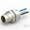Złącze wielostykowe przemysłowe 4-pinowe M8 Montaż przedni Wtyczka TE Connectivity