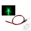 Dioda LED 5mm 12V zielona;clir z przewodem 20cm;22mA;500mcd;