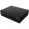 Switch PoE przemysłowy 4x port RJ45 (PoE++ Gigabit Ethernet) + 2x port Uplink SFP przełącznik niezarządzalny LANBERG