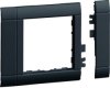 Tehalit.WA Maskownica 80mm 1-kr 55x55mm PC-ABS bezhalogenowy czarny GR0800A9011
