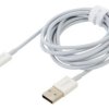 Kabel Apple Lightning wtyk - USB A wtyk 2m biały tekstylny CALYS-C02