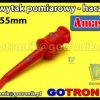 Chwytak pomiarowy haczyk L=55mm czerwony