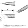 C115112 C115 soldering tip, blade-shaped, C115112/2.5 x 0.3 mm, angled
