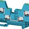 Through terminal block, snap-in, 6.0 mm², 41 A, 8 kV, blue, 3037450000