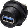 TRU COMPONENTS TC-13543572 USB 3.0 Female to Female Receptacle Threaded