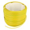 Przewód; montażowy; H05V-K (LgY); 1 żyła; linka; Cu; 1,00mm2; żółto-zielony; PVC; -40...+70°C; 300/500V; zwój 100m; Eltrim; RoHS