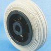 Kółko do wózka, Lite, Guma, Czarny, Szary, obc.: 85kg, śred.: 100mm, szer.: 30mm