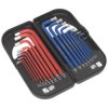 Sealey AK7176 Trx-star and Ball-end Hex Key Set 18pc Long Anti-slip