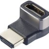 SpeaKa Professional SP-11302012 HDMI adapter [1x złącze męskie HDMI - 1x złącze żeńskie HDMI] czarny, srebrny UHD 8K @ 6