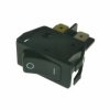 Przełącznik kołyskowy dwuobwodowy czarny (16A/250V)