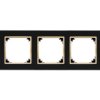 Vestra Ramka Pięciokrotna Ip20 Czarny/Złoty 3875-47