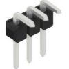 Pin header, 3 pole, pitch 2.54 mm, angled, black, 10055971