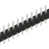 Pin header, 12 pole, pitch 2.54 mm, straight, black, 10047928