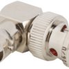 Coaxial adapter, 50 Ω, BNC plug to BNC socket, angled, 031-9