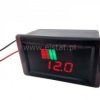 Moduł woltomierz 5-30V LED czerw.12-24V w obud.