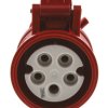 Złącze przemysłowe - zasilające 16A Gniazdo 400 V 3P + N + E Żeński MENNEKES Czerwony Montaż na kablu IP44