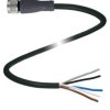 Pepperl+Fuchs 239998-0030 Złącze konfekcjonowane czujnika/aktuatora V15-G-BK0,3M-PUR-U/0,75, piny: 5, 0.3 m, 1 szt.