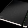 44730095 Notebook, grid (B5), solid binding, black