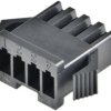 Obudowa złącza pin żeńskiego na kabel JST SMP-04V-BC, Ilość pinów 4, Wymiary siatki: 2.50 mm, 1 szt.