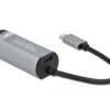 Delock USB 2.0 adapter [1x złącze męskie USB-C - 1x złącze żeńskie RJ45, złącze żeńskie USB-C (Power Delivery)] 64116