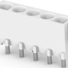 Socket header, 5 pole, pitch 6.35 mm, straight, white, 794283-1