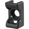 Mounting base, PA, black, (L x W x H) 18 x 12 x 9 mm, 151-24600