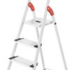 Hailo L80 ComfortLine 8040-407 aluminium Drabina składana ze stopniem zaw. wkładkę na narzędzia Maksymalna wysokość robo