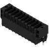 Pin header, 10 pole, pitch 3.5 mm, straight, black, 1290250000