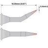 Grot lutowniczy ołówkowy Thermaltronics do MX-500, MX-5000, MX5200, TMT-9000S-1, TMT-9000S-2 Kształt wygięty ostry 0,4