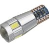 Żarówka samochodowa LED R10/W10W biała zimna, 6xLED soczewka, 12V, CANBUS; AKS