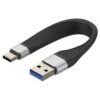Kabel Usb 3.0 Usb-A Na Usb-C 3.2 Gen2 15W M/M 12Cm Fpc Icoc Usbc-Fl-U322