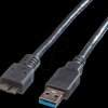 02.11.76 USB 3.0 cable, USB type-A connector to Micro-B connector, 0.15 m