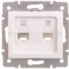 LOGI Gniazdo teleinformatyczne (RJ45 Cat 6+RJ11) Biały 25113