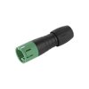 Binder 99 9225 070 08 Male Cable Mnt 8 Pin Green Code with Solder Termination