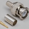 BNC plug 50 Ω, RG-174/U, crimp connection, straight, 0401003/D