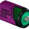 Lithium-battery, 3.6 V, 1/2R6, 1/2 AA, round cell, surface contact, 1110850100