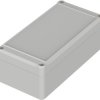 ABS enclosure, (L x W x H) 160 x 80 x 57 mm, light gray (RAL 7035), IP65, 63220200