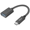 Trust 20967 USB-C to USB-A Adapter Cable USB 3.2 Gen 2 10Gbps 9cm Black