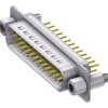 Deltron Connectors Złącze D-sub PCB DTS 25-pinowe Prosty 2.84 mm Pitch Otwór przelotowy Złoto na niklu Męski