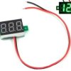 Woltomierz panelowy LED 2,5V-30V, zielony