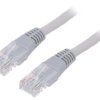 Patch cord U/UTP, Cat 5e, RJ45 wtyk z obu stron, linka, CCA, 3m PP12-3M