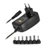 Zasilacz imp.uniw. 3V-12V 1000mA 3/4,5/6/7,5/9/12VDC, 7 końców. --77083