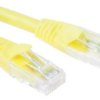 Kabel kategorii 6, Żółty, Wtyk RJ45/męski RJ45dł.: 1m, mat. koszulki: LSZH